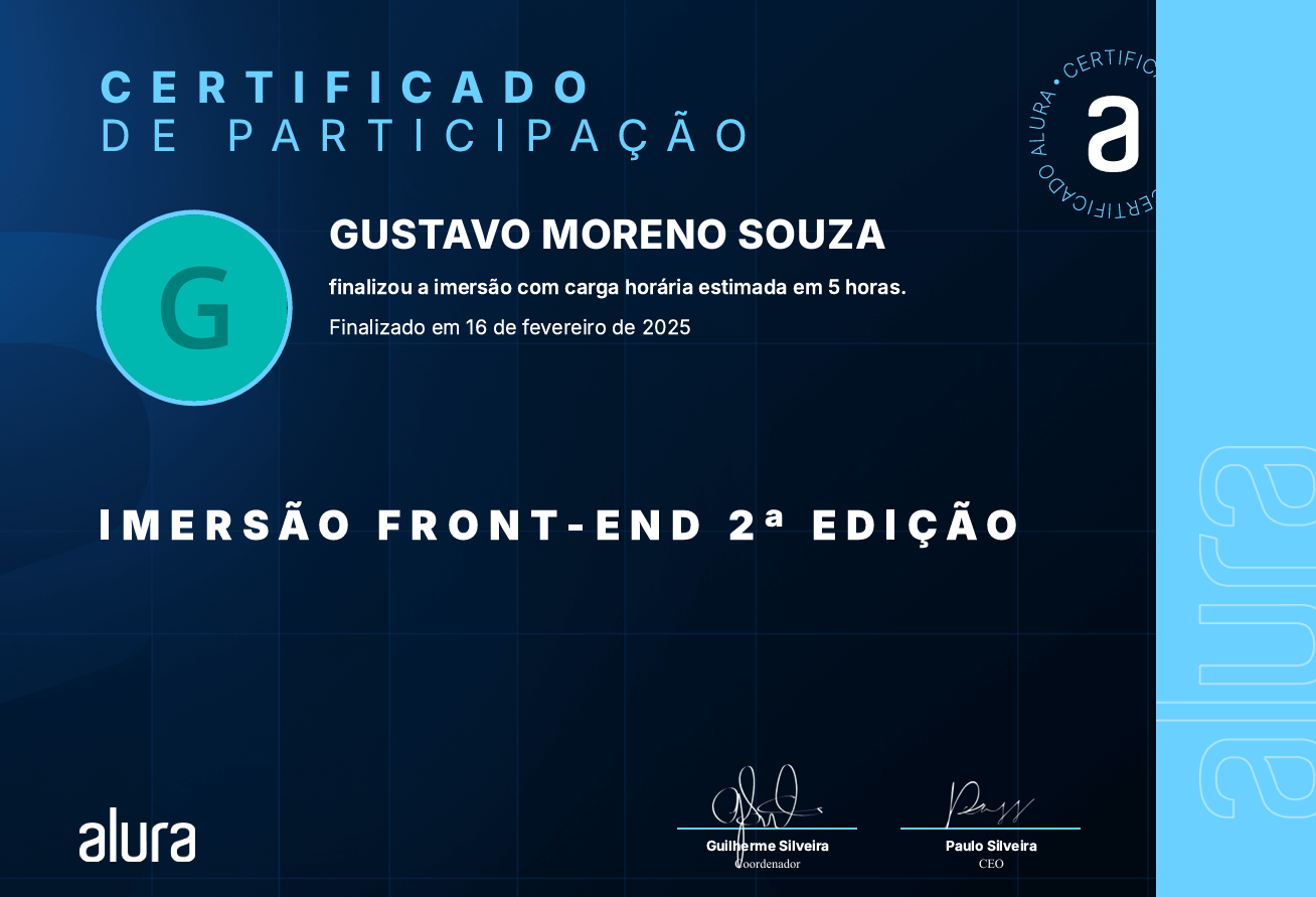Certificado Alura