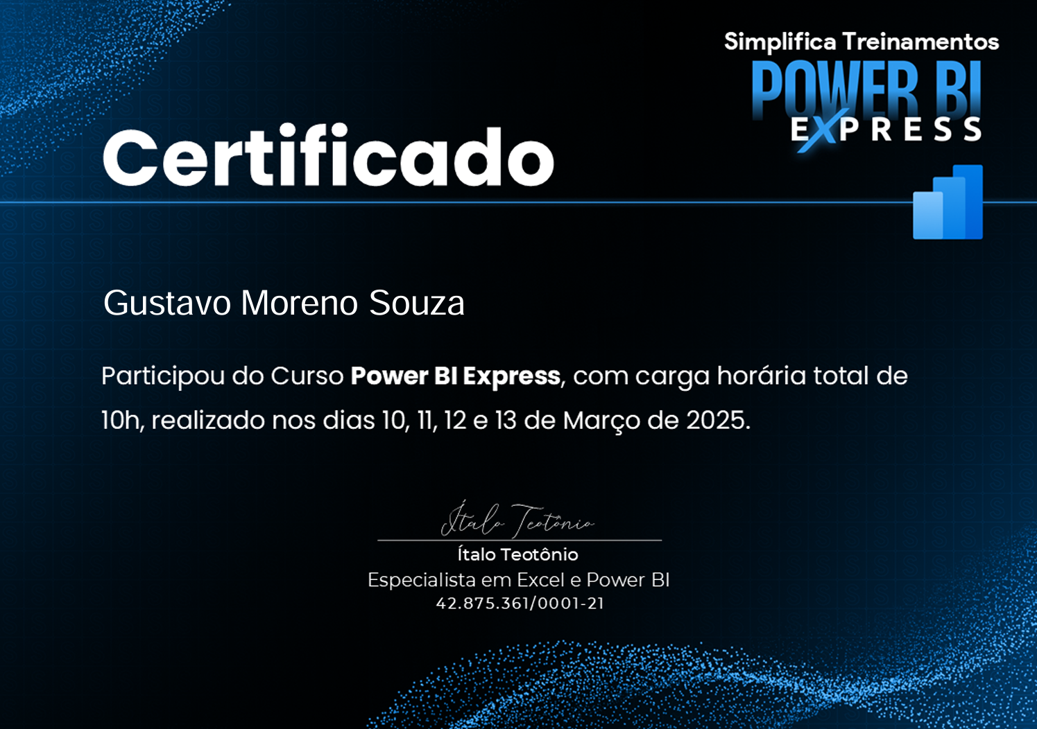 Certificado Power BI