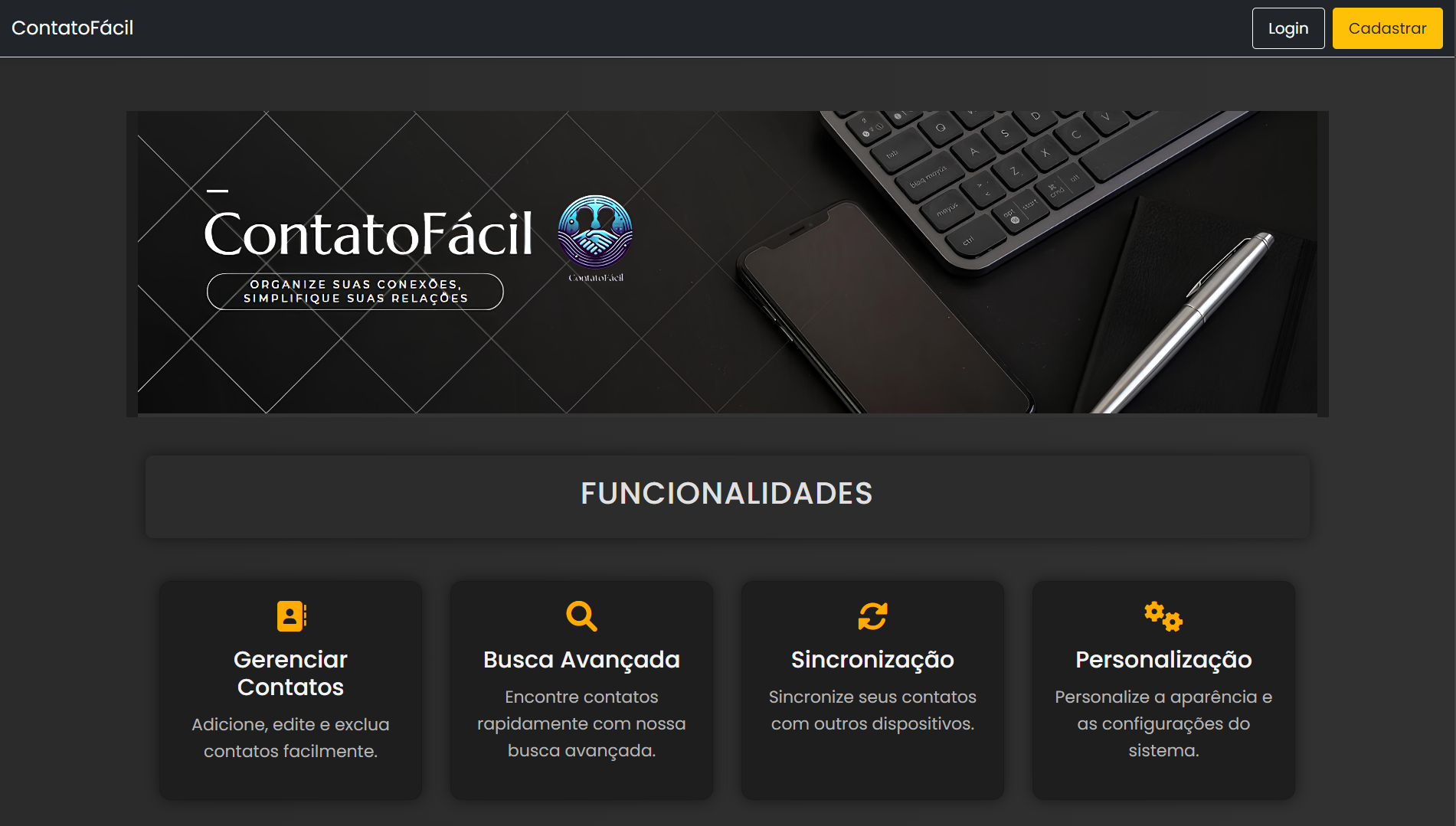Sistema Contato Fácil